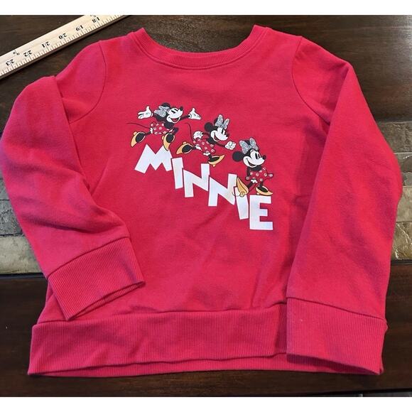 Disney Girls Minnie Mouse Size 5 Crewneck Pullover by Jumping Beans - Picture 1 of 10